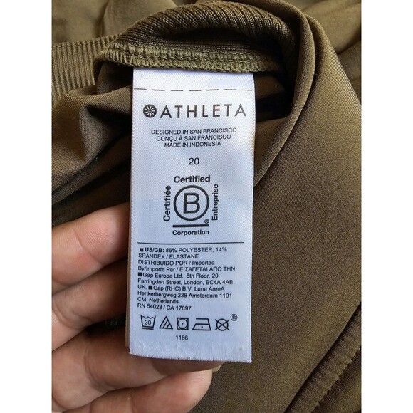 Athleta Women's Brooklyn Ankle Olive Green Size 20 - Picture 7 of 9